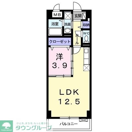 リリー・ヒルズの物件間取画像